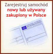 Kliknij aby zarejestrować samochód nowy lub używany