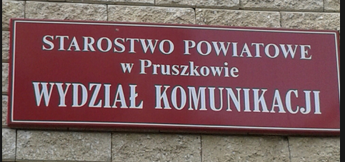 Starostwo Powiatowe w Pruszkowie Wydział Komunikacji