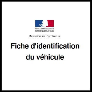 fiche didentification du vehicule